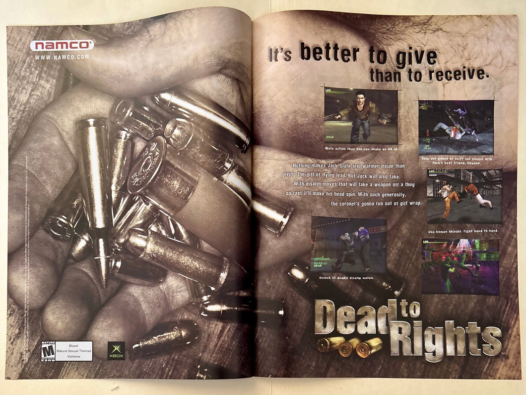 Dead to Rights 2 - Xbox - Original Vintage Advertisement - Print Ads - Laminated A3 Poster