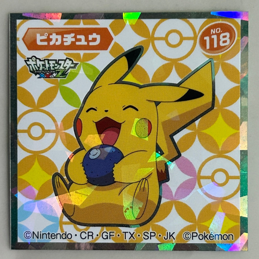 Pokémon XY & Z - Pikachu - Seal - Sticker - No. 118