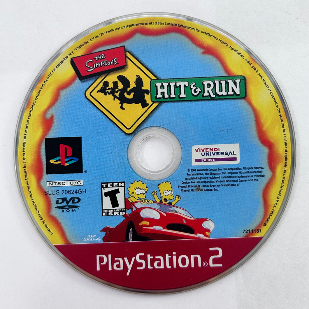 The Simpsons: Hit & Run - PlayStation 2 - PS2 / PSTwo - NTSC - Disc (SLUS-20624)