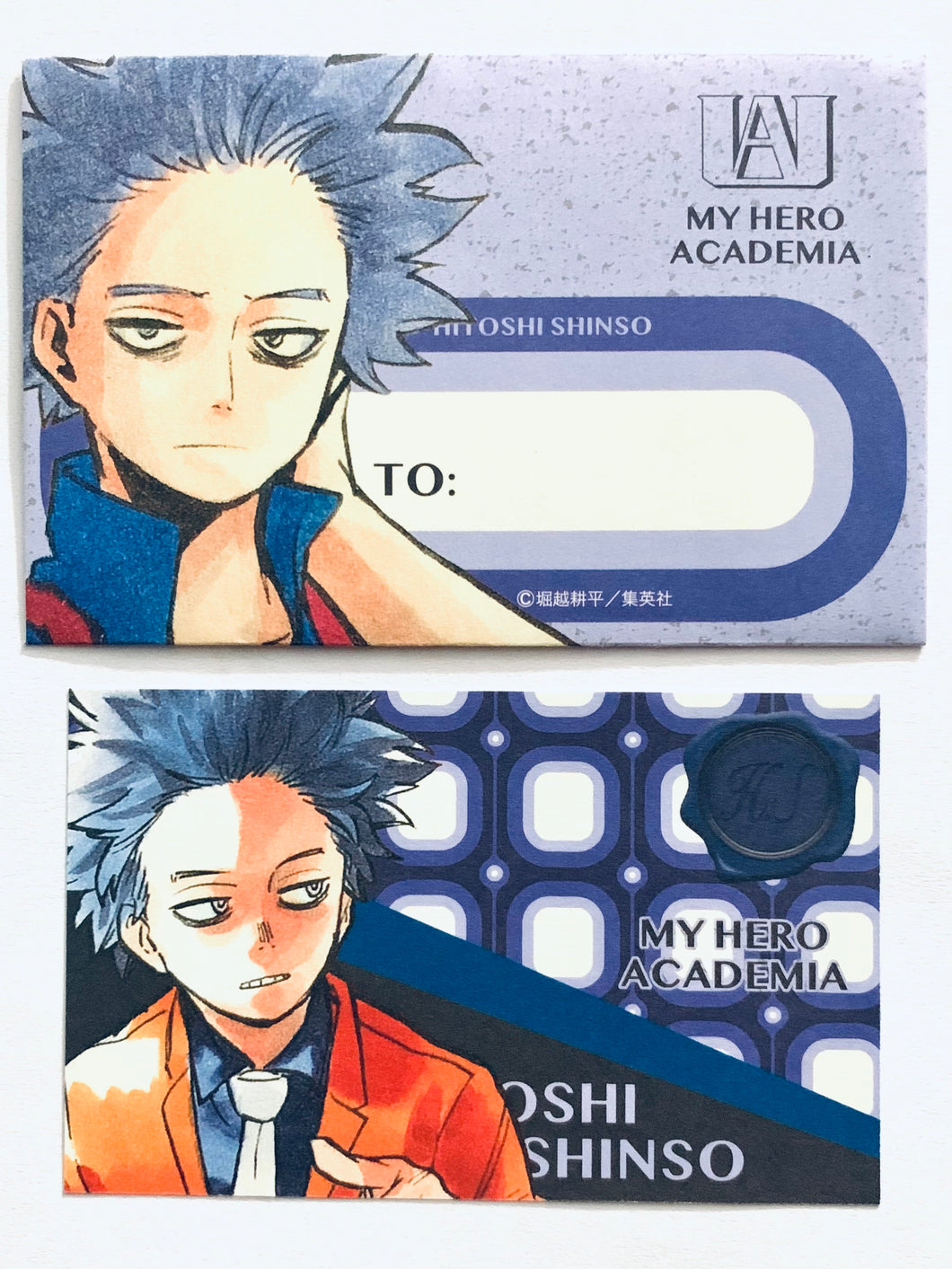 My Hero Academia - Shinsou Hitoshi - Mini Letter - Character Card - BNHA Valentine Fair 2019