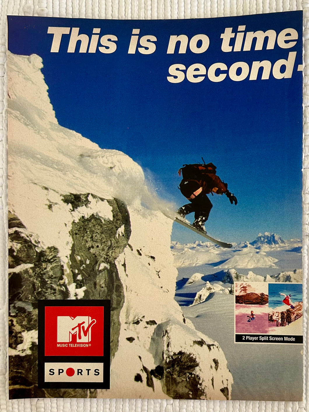 TRICK ́N SNOWBOARDER - PlayStation - Original Vintage Advertisement - Print Ads - Laminated A4 Poster