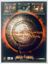 Load image into Gallery viewer, Mortal Kombat 4 - PlayStation N64 - Original Vintage Advertisement - Print Ads - Laminated A4 Poster
