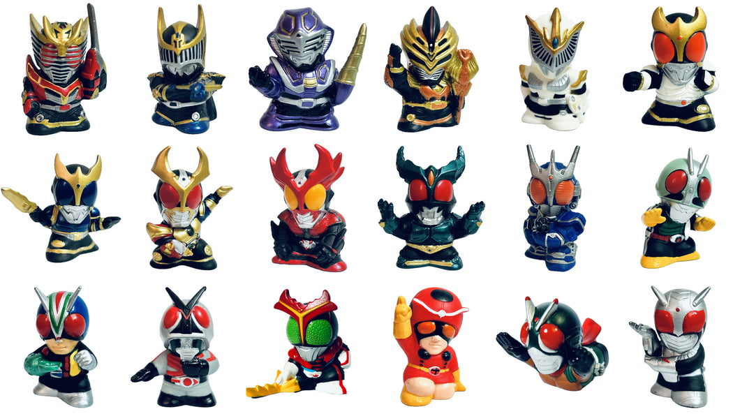 Kamen Rider Kids 2 - Finger Puppets - Candy Toy - Complete Set of 18