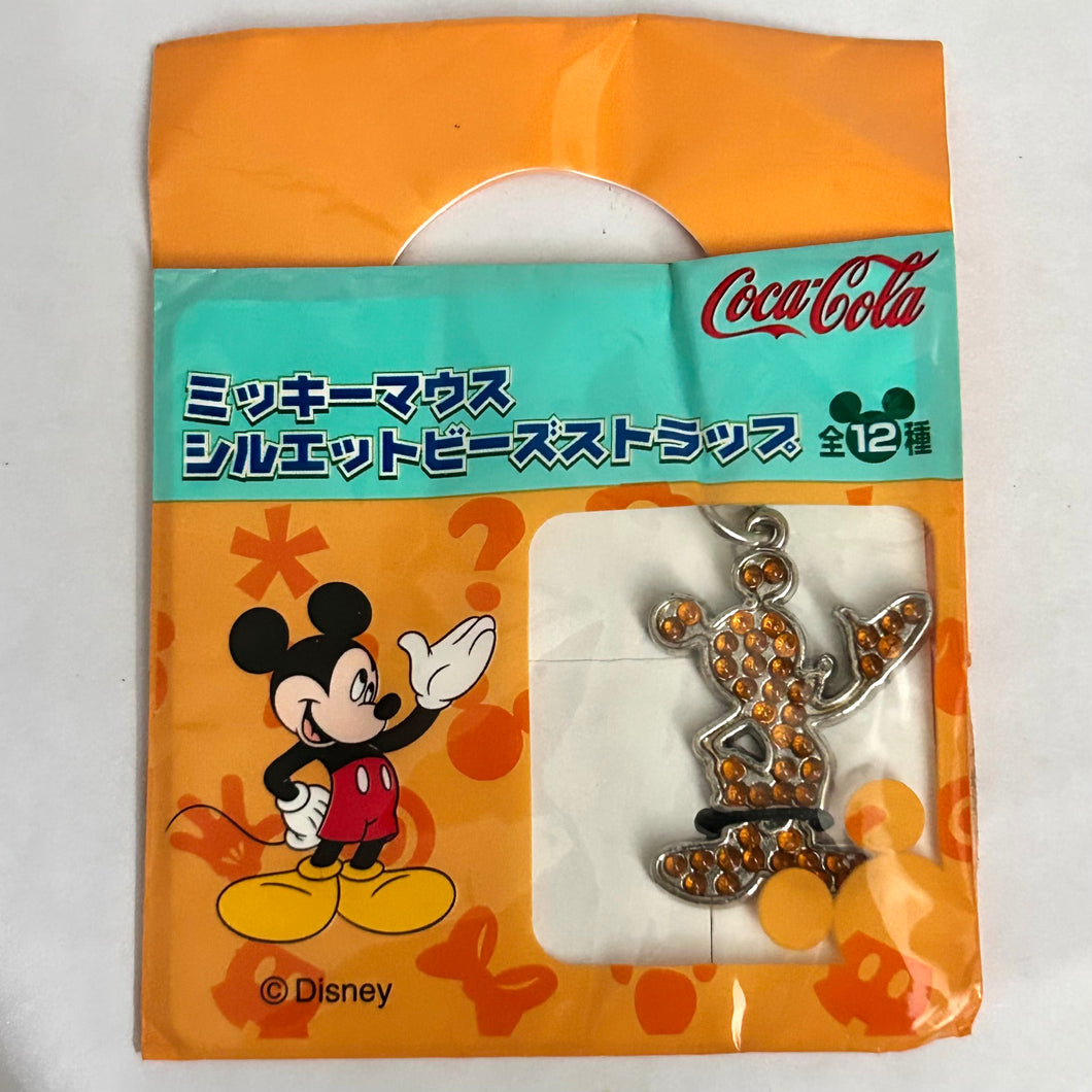 Disney Characters - Mickey Mouse Silhouette Bead Strap - No. 10 Orange