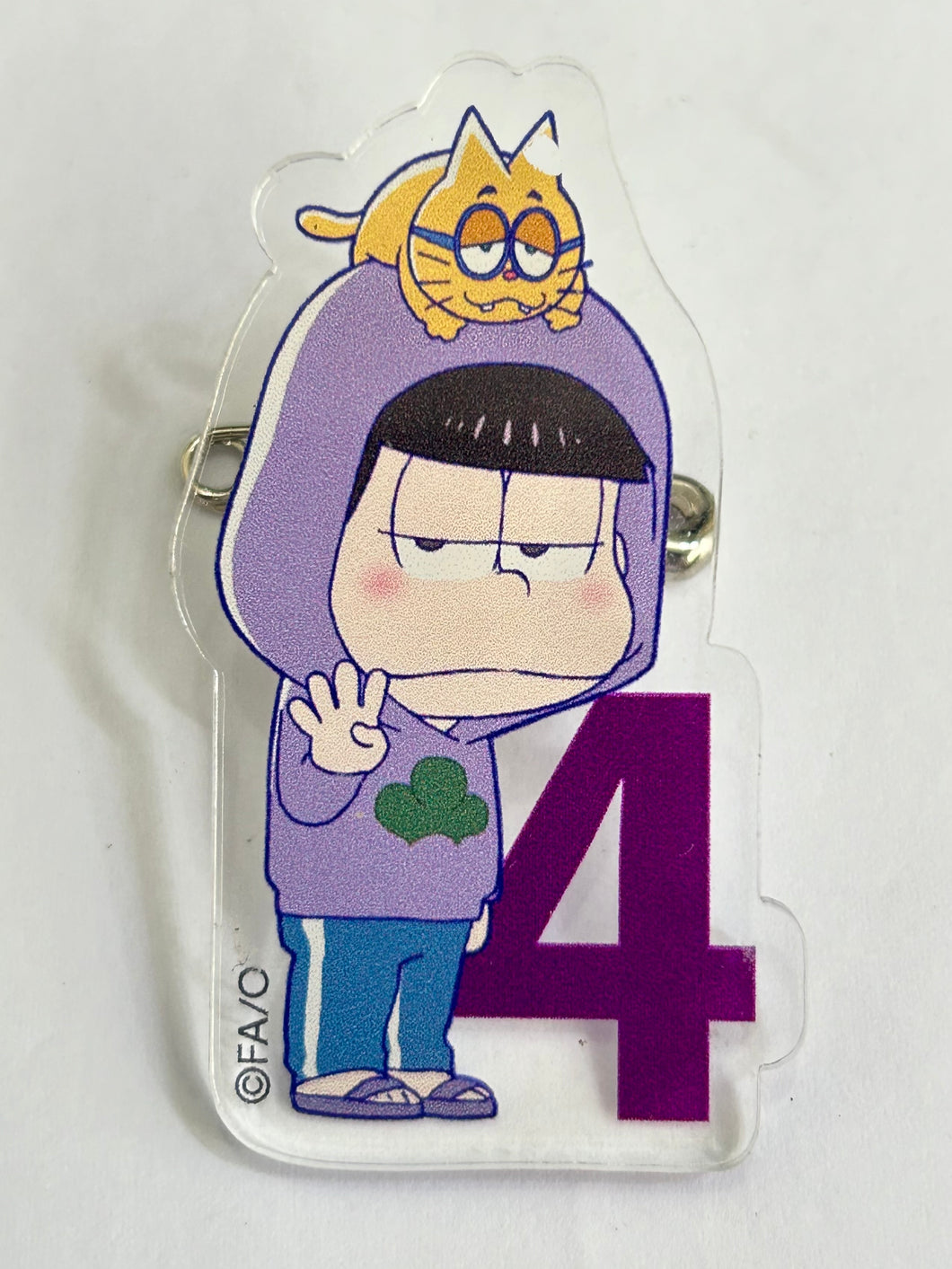 Osomatsu-san - Matsuno Ichimatsu & ESP Nyanko - Acrylic Badge