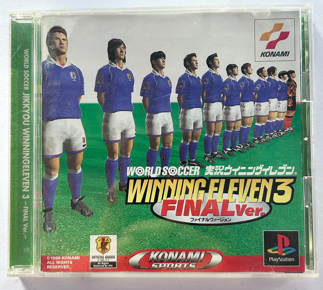 World Soccer Jikkyou Winning Eleven 3 Final Ver. - PlayStation - PS1 / PSOne / PS2 / PS3 - NTSC-JP (SLPM-86162)