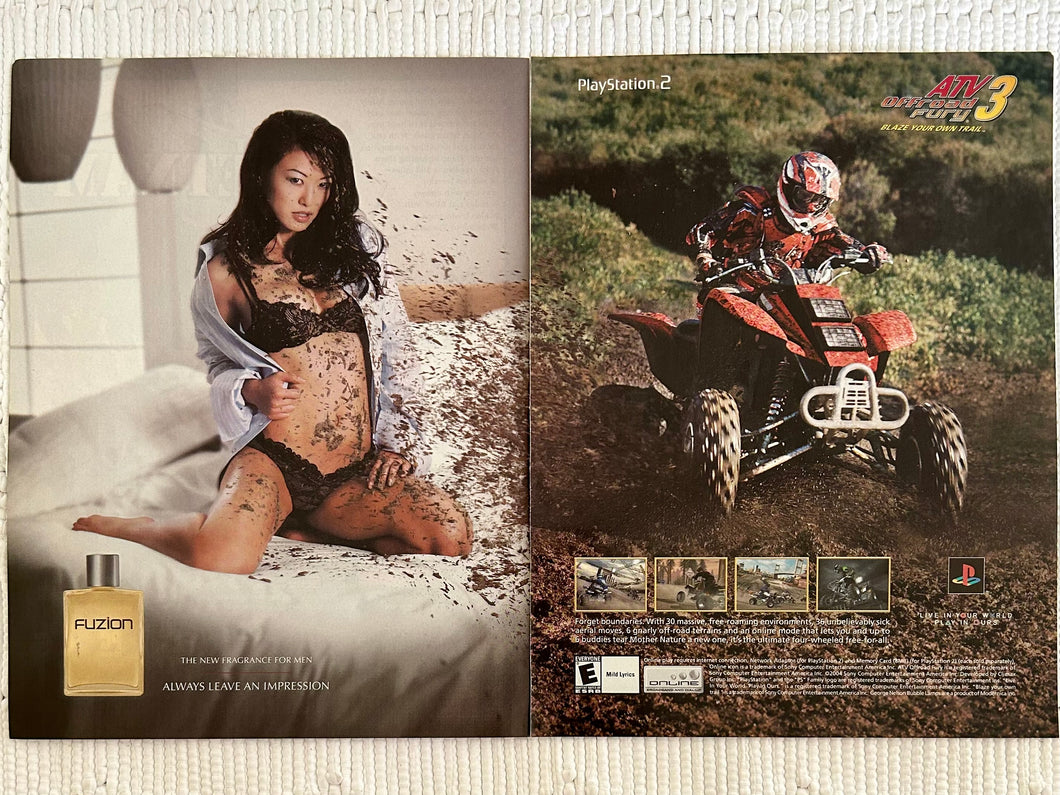 ATV Offroad Fury 3 - PS2 - Original Vintage Advertisement - Print Ads - Laminated A3 Poster