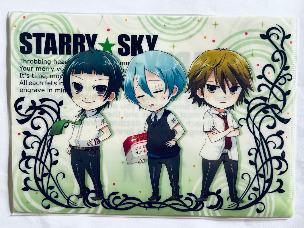 Starry☆Sky - Kanakubo Homare, Kinose Azusa & Miyaji Ryuunosuke - Mini Clear File (B)