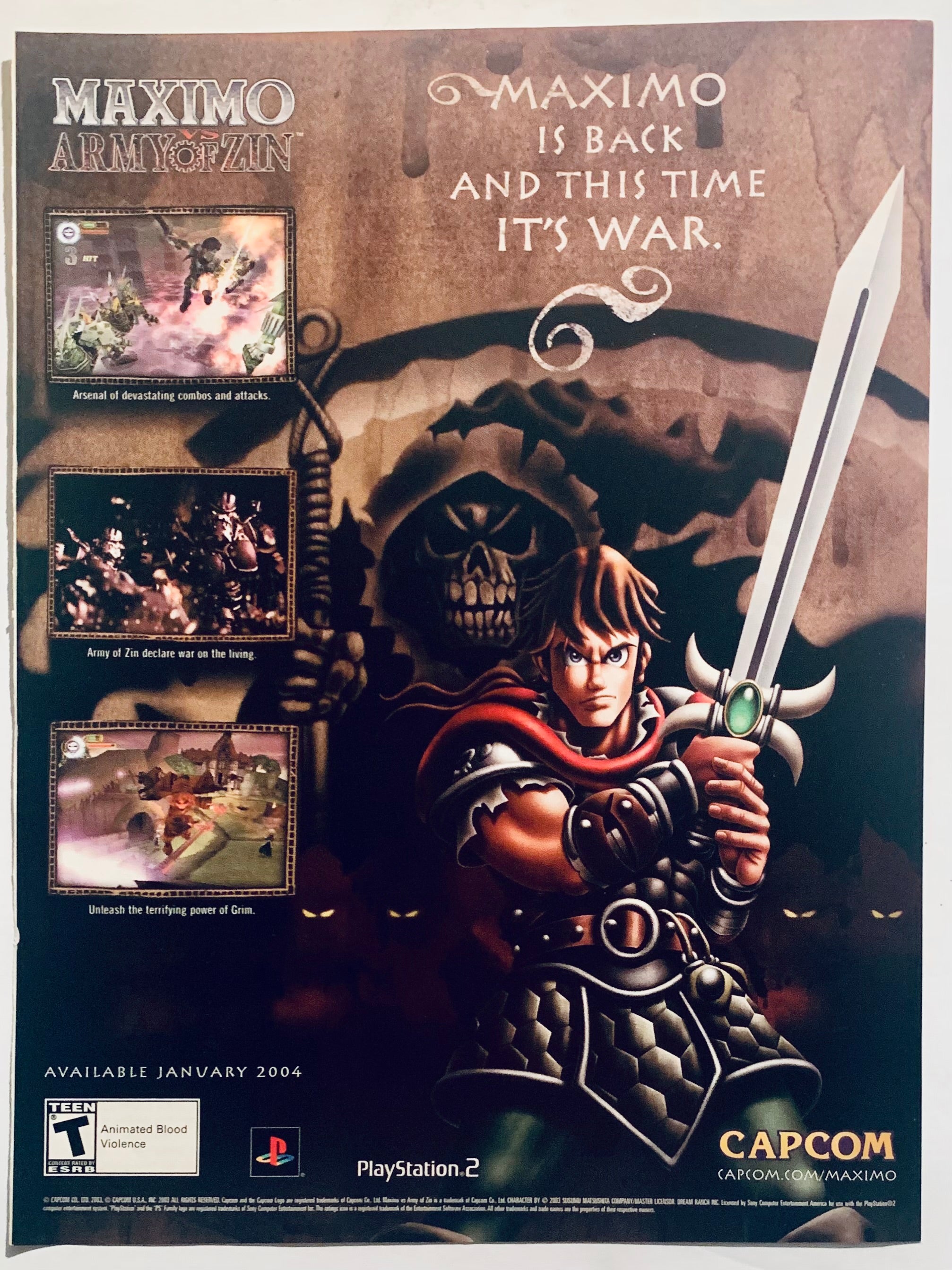 Maximo: Ghosts to Glory PS2 complet avec guide stratégique et poster géant All Minty ! - France