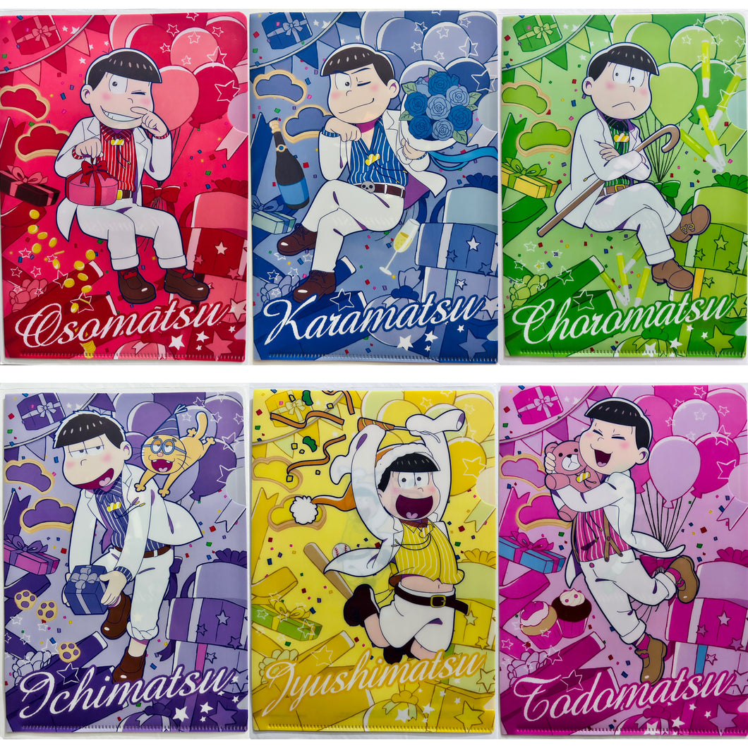 Osomatsu-san - Matsuno bros. - B5 Mini Clear File (Set of 6)