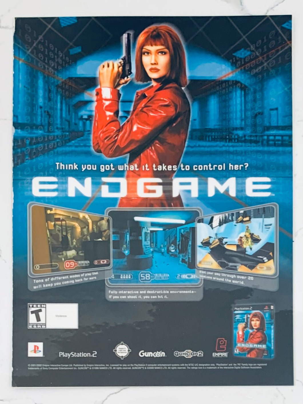 End Game - PS2 - Original Vintage Advertisement - Print Ads - Laminated A4 Poster