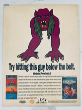 Cargar imagen en el visor de la galería, Power Punch II - NES - Original Vintage Advertisement - Print Ads - Laminated A4 Poster
