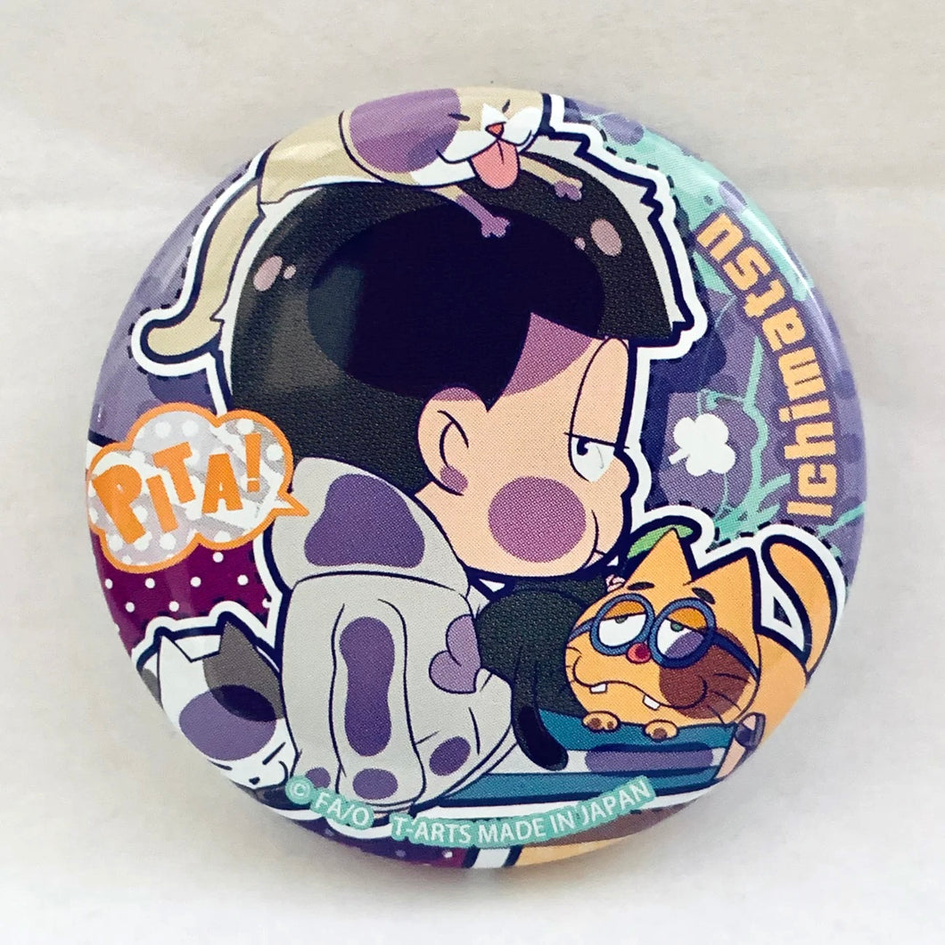 Osomatsu-san - ESP Nyanko & Matsuno Ichimatsu - Pita! Deforme Can Badge Plain Clothes Ver. - Shifuku Ver.