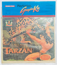 Cargar imagen en el visor de la galería, Disney’s Tarzan Graphic Kit - PlayStation - Fat PS1 - Sticker Kit - NOS
