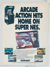 Cargar imagen en el visor de la galería, Sunset Riders / Lethal Enforcers - SNES - Original Vintage Advertisement - Print Ads - Laminated A4 Poster
