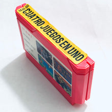Load image into Gallery viewer, 4 in 1 - Famiclone - FC / NES - Vintage - Pink Cart (4A01-60)
