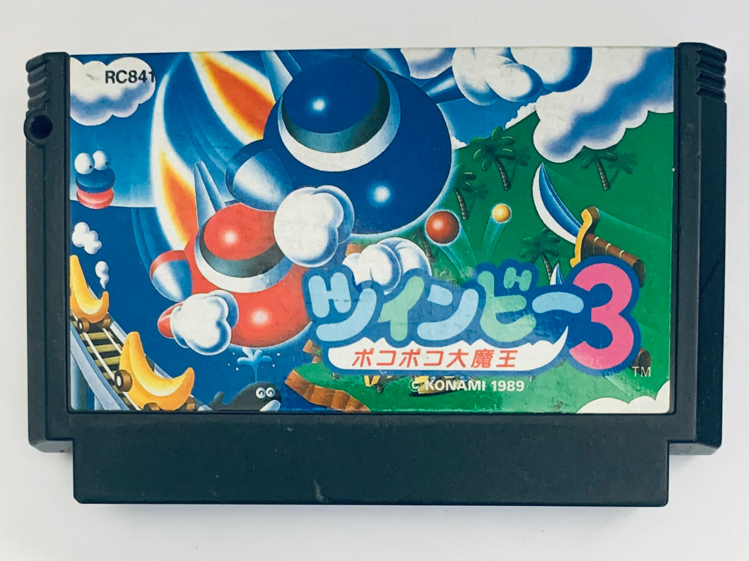 TwinBee 3: Poko Poko Dai Maou - Famicom - Family Computer FC - Nintendo - Japan Ver. - NTSC-JP - Cart (RC841)