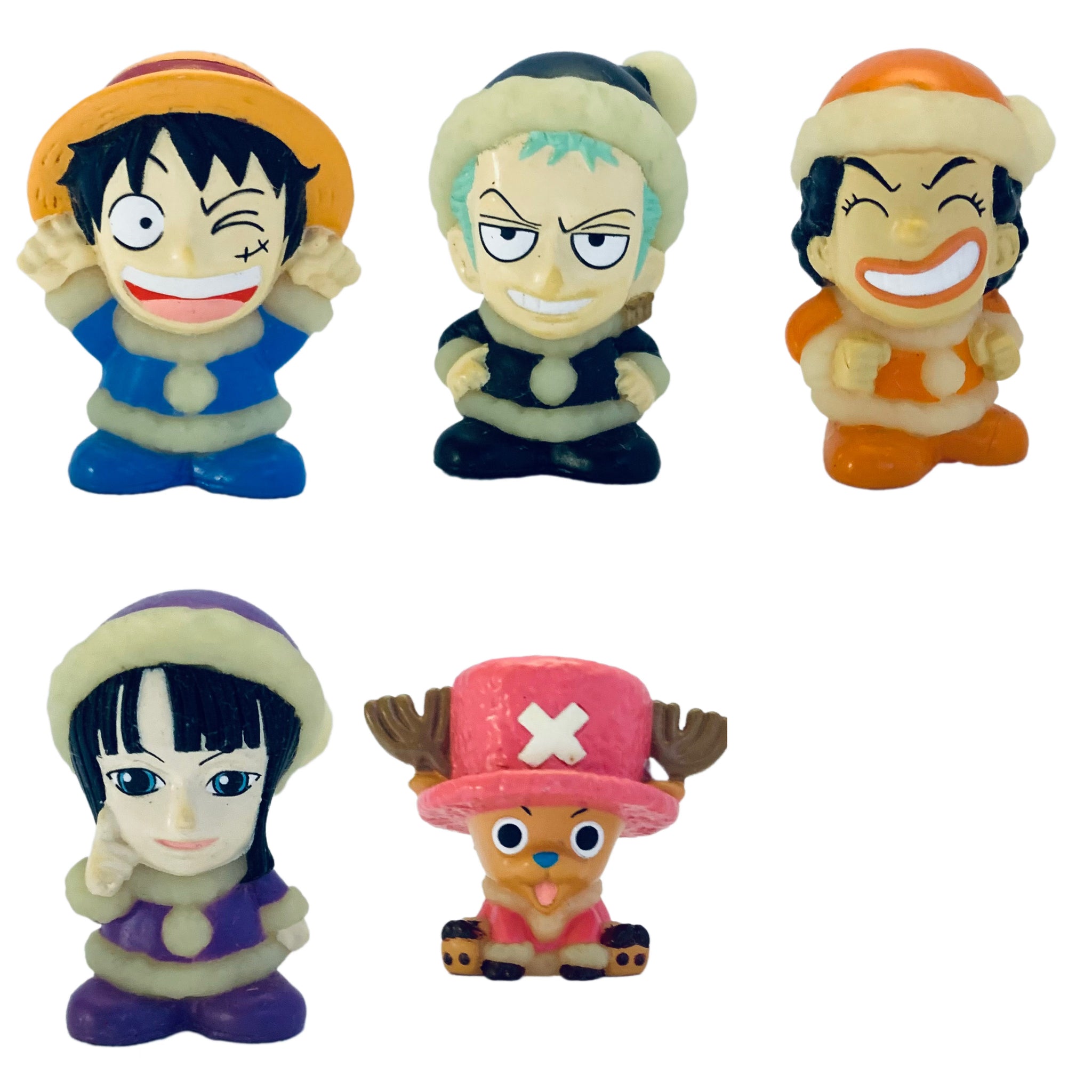 One Piece - Luffy, Zoro, Usopp, Robin & Chopper - Soft Vinyl Mini