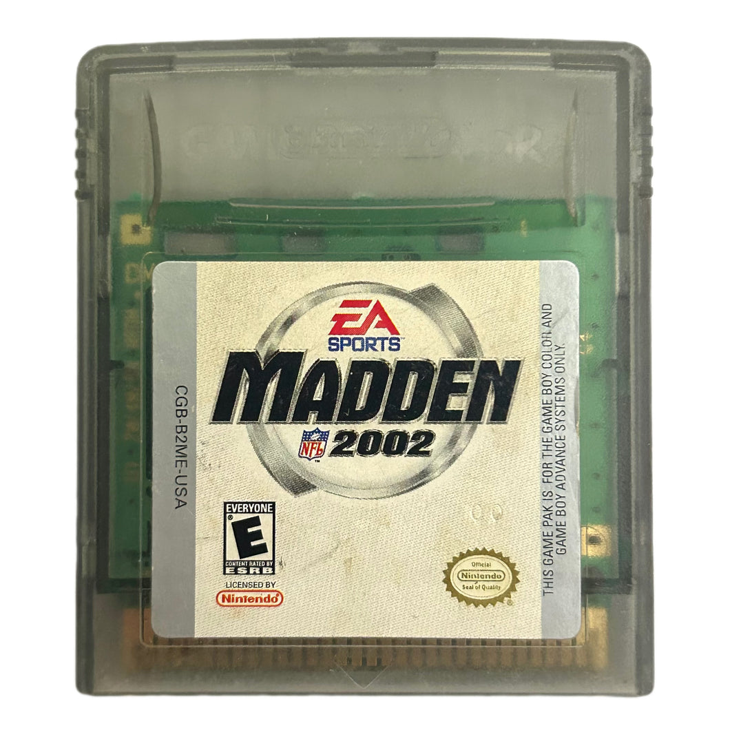 Madden NFL 2002 - GameBoy Color - Game Boy - GBC - GBA - Cartridge (CGB-B2ME-USA)