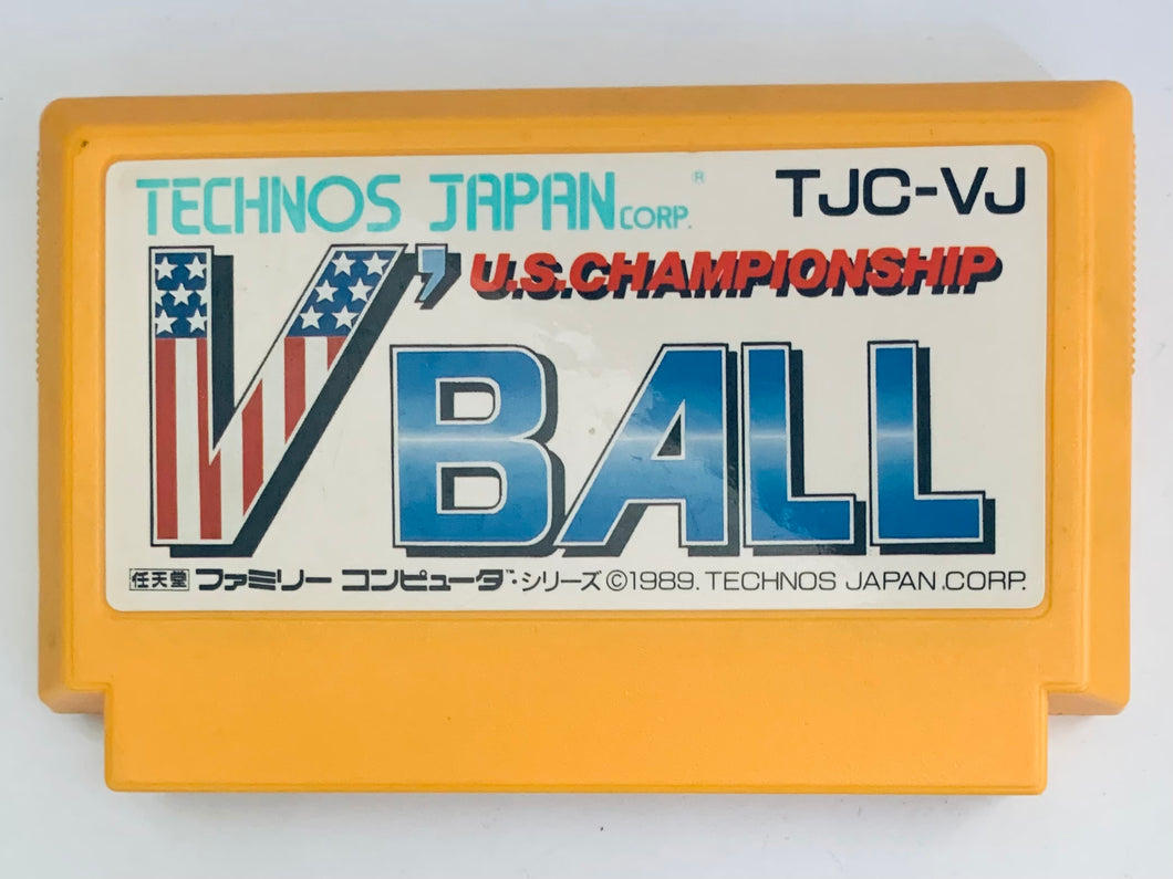 U.S. Championship V'Ball - Famicom - Family Computer FC - Nintendo - Japan Ver. - NTSC-JP - Cart (TJC-VJ)