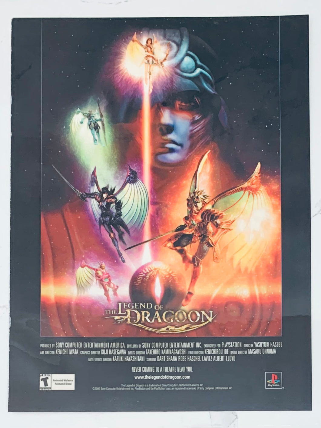 The Legend of Dragoon - PlayStation - Original Vintage Advertisement - Print Ads - Laminated A4 Poster