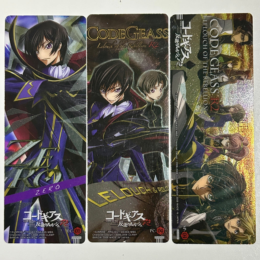 Code Geass - Hangyaku no Lelouch R2 Clear Bookmark Set