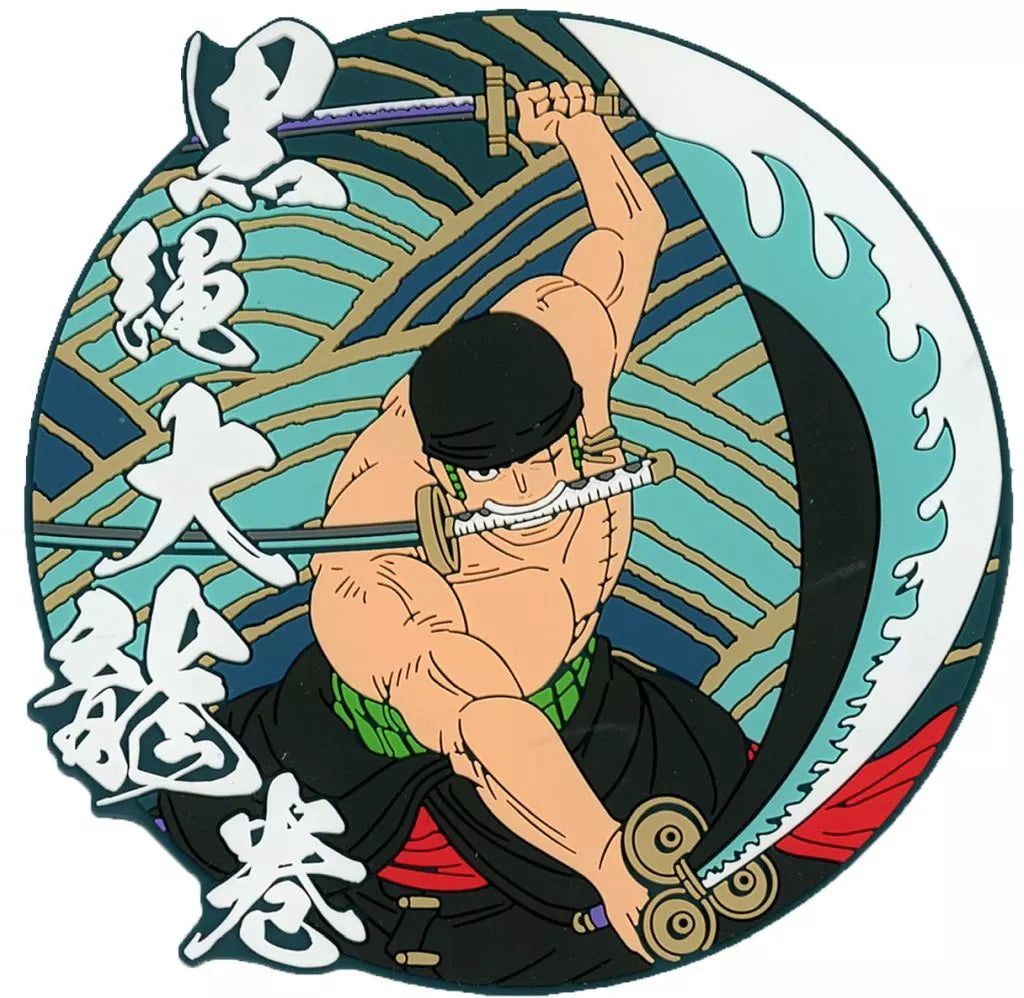 One Piece - Roronoa Zoro - Rubber Coaster