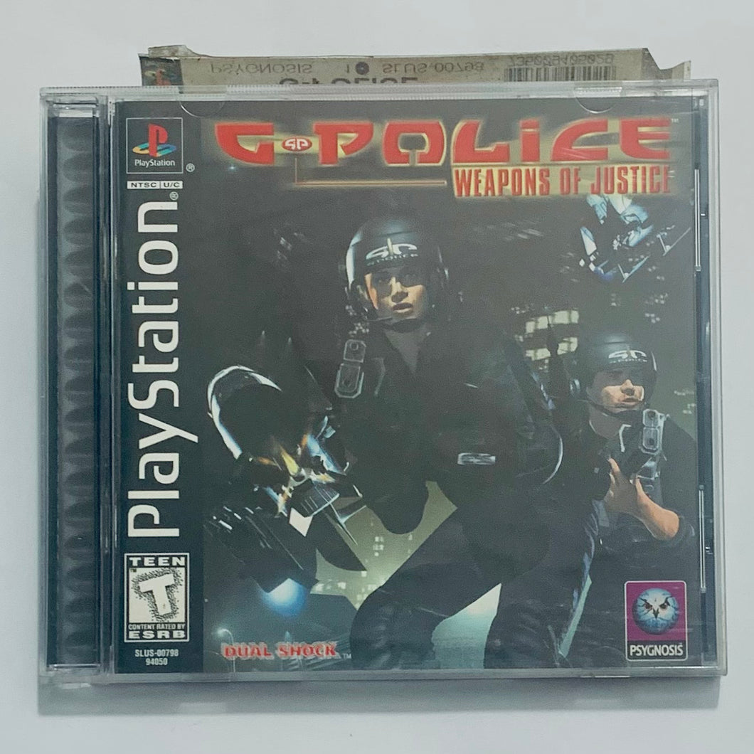 G-Police: Weapons of Justice - PlayStation - PS1 / PSOne / PS2 / PS3 - NTSC - CIB (SLUS-00798)