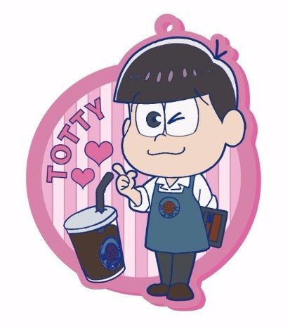 Osomatsu-san - Matsuno Todomatsu - Rubber Coaster Strap - Sextuplet to Work