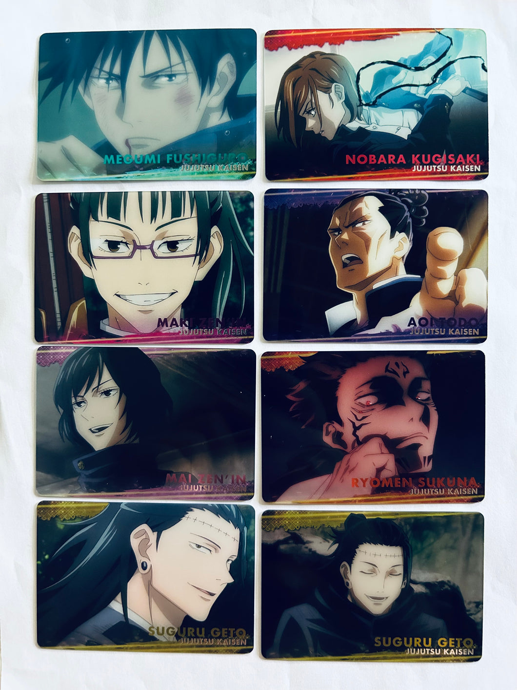 Jujutsu Kaisen Metal Card Collection (Set of 8)