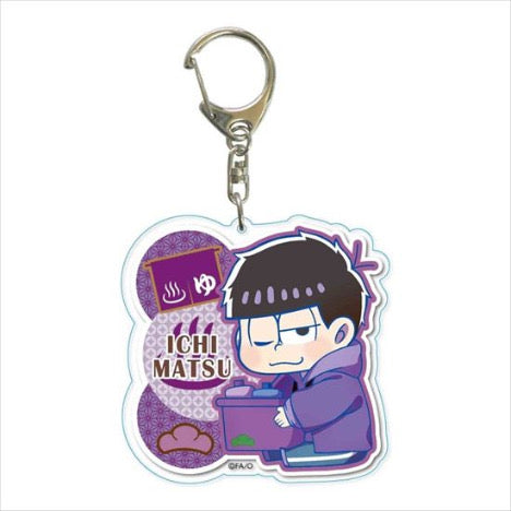 Osomatsu-san - Matsuno Ichimatsu - Gyugyutto Big Acrylic Keychain Public Bath Ver.