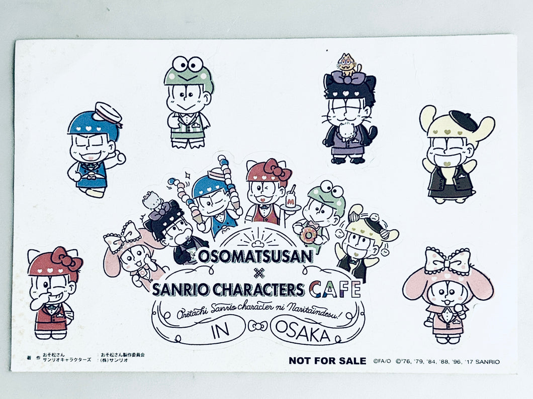 Osomatsu-san - Matsuno Bros. - Sanrio Matsu Die-cut Sticker Sheet