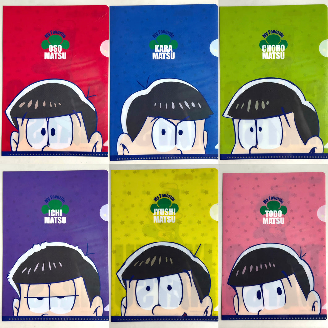 Osomatsu-san - Matsuno Bros. - Clear File (Set of 6)