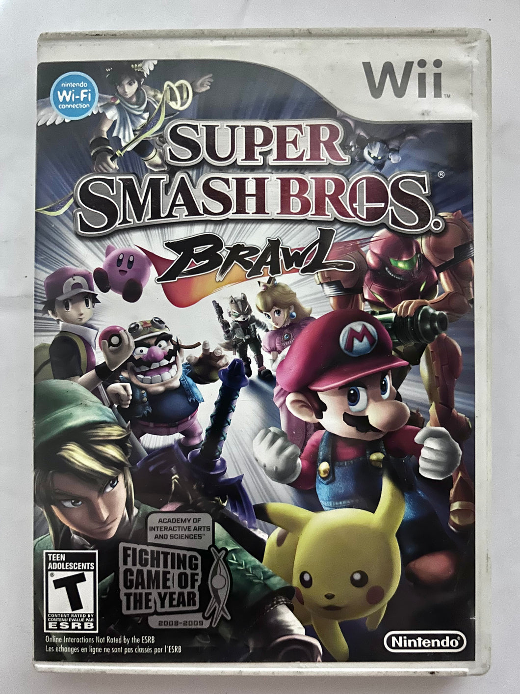 Super Smash Bros. Brawl - Nintendo Wii / Wii U - NTSC - Box & Manual (RVL-RSBE-USA)