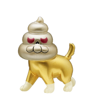 Load image into Gallery viewer, Mysterious! Poop-faced Dog Strap - Gold ver.
