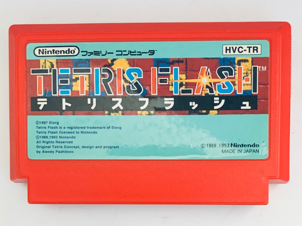 Tetris Flash - Famicom - Family Computer FC - Nintendo - Japan Ver. - NTSC-JP - Cart (HVC-TR)