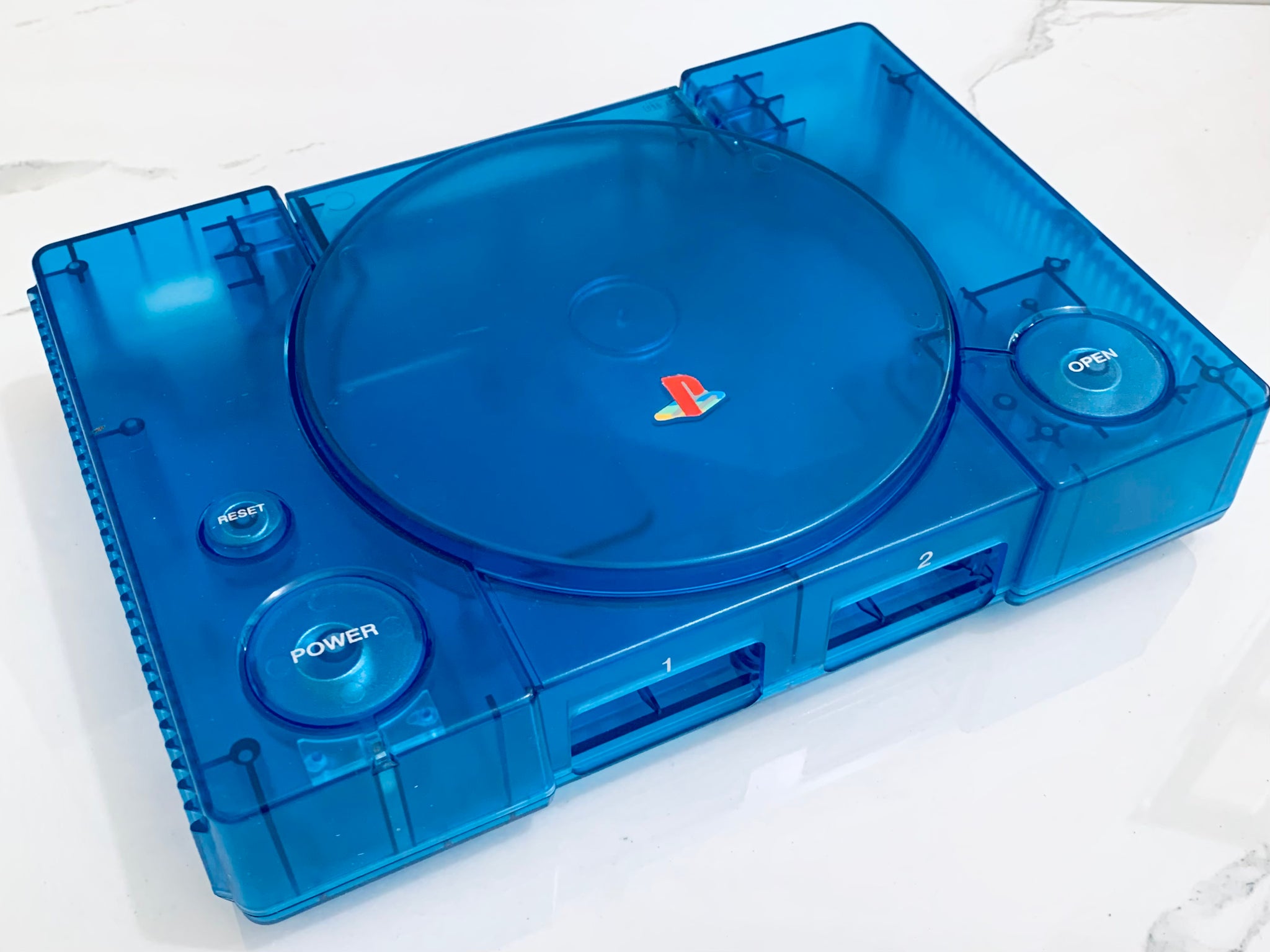 PSONE クリアシェル　クリアブルー PS one専用「クリア外装シェル」販売開始｜すべての本体型番に