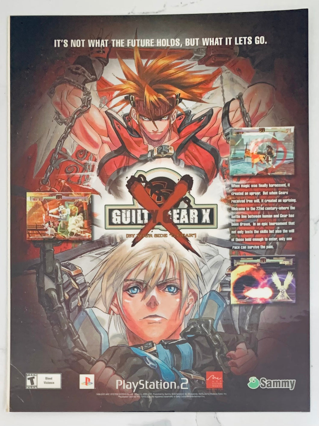 Guilty Gear - PS2 - Original Vintage Advertisement - Print Ads - Laminated A4 Poster