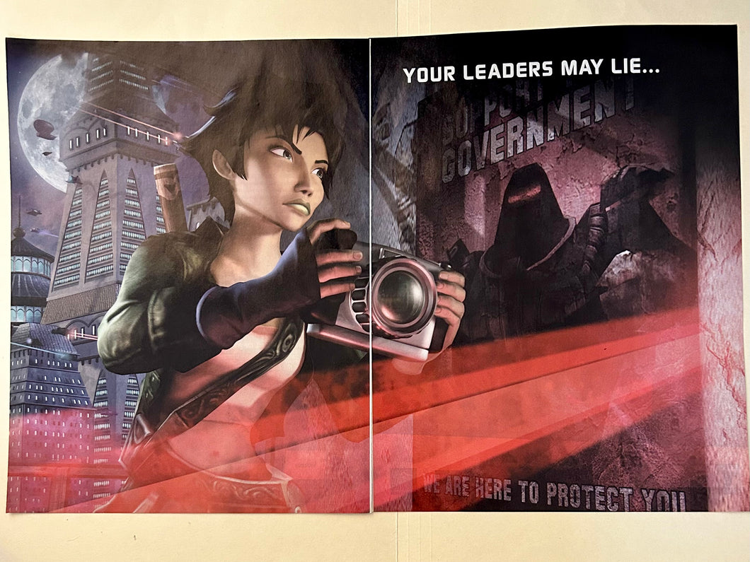 Beyond Good & Evil - PS2 Xbox NGC PC - Original Vintage Advertisement - Print Ads - Laminated A3 Poster