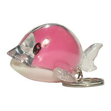 Load image into Gallery viewer, Light Clear Dolphin Keychain
