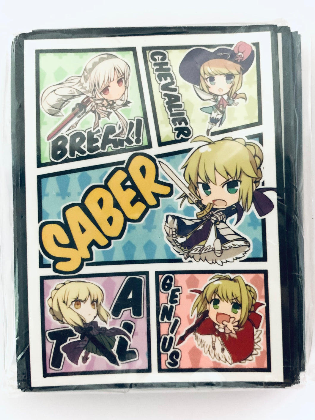 Fate/Grand Order - Trading Card Sleeve Set - (Fate) Sleeve SD Sabers (itota) C89 - Doujin Goods (60 Pcs)