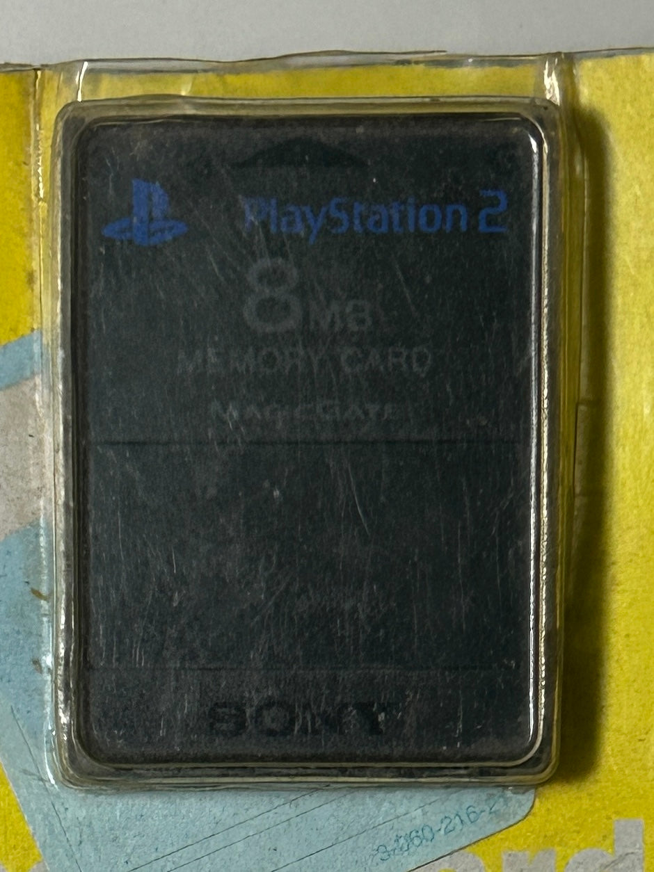 Black 8MB Memory Card for PlayStation 2 / PS2 / PSTwo
