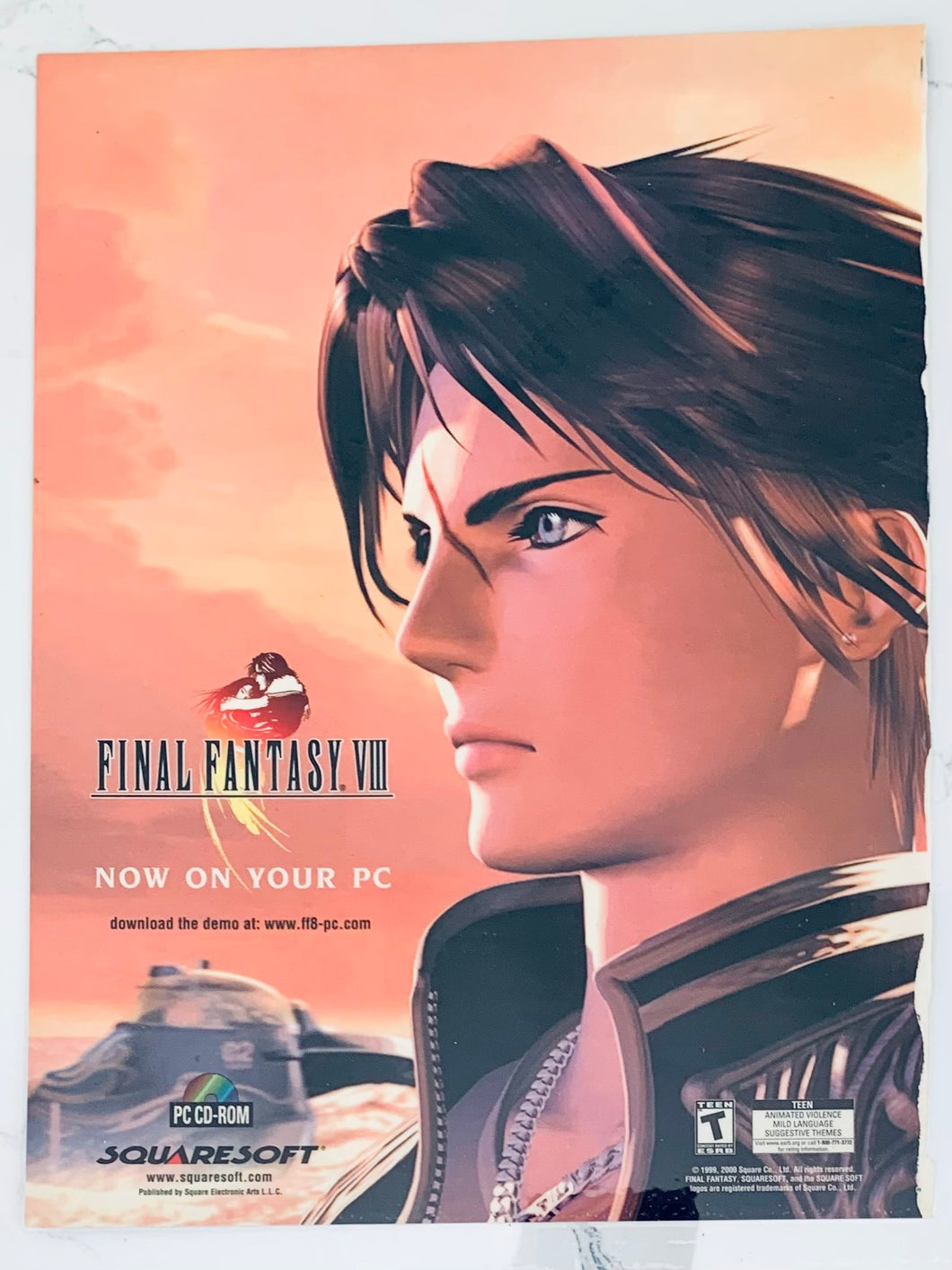 Final Fantasy VIII - PlayStation PC - Original Vintage Advertisement - Print Ads - Laminated A4 Poster