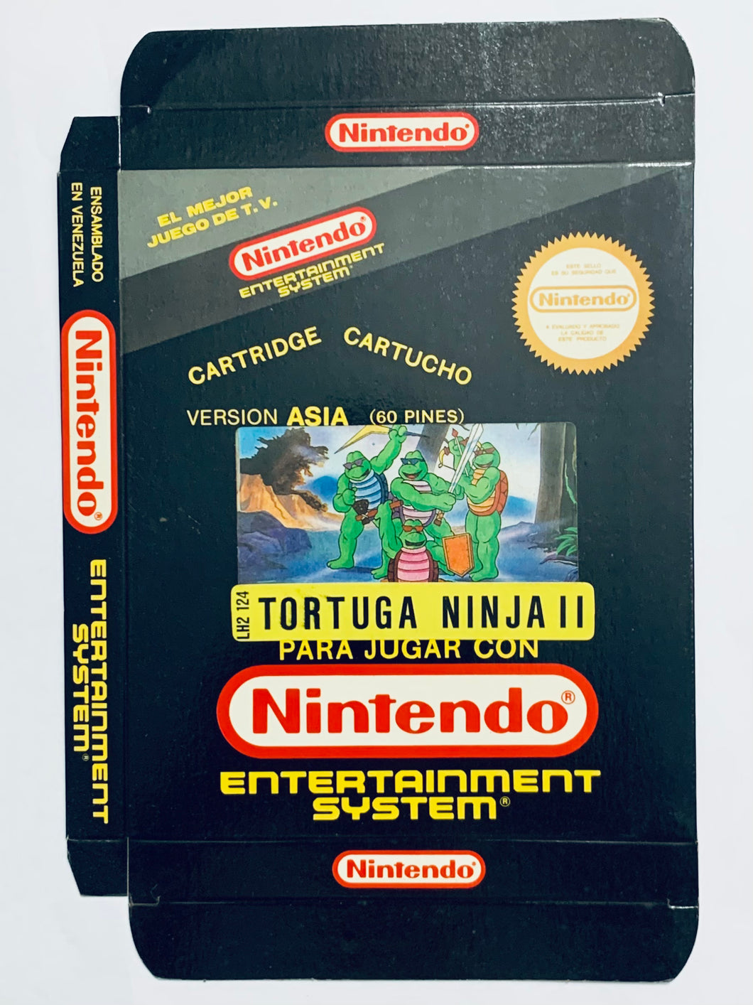 Tortuga Ninja II (TMNT II) - Famiclone - FC / NES - Vintage - Box Only (LH2-124)