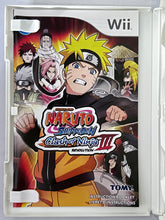 Load image into Gallery viewer, Naruto Shippuden: Clash of Ninja Revolution III - Nintendo Wii / Wii U - NTSC - Box &amp; Manual (RVL-RNEE-USA)
