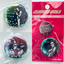 Load image into Gallery viewer, Itsuko Ayano - Original Can Badge Set - Clipping Girls Metallic Button Series
