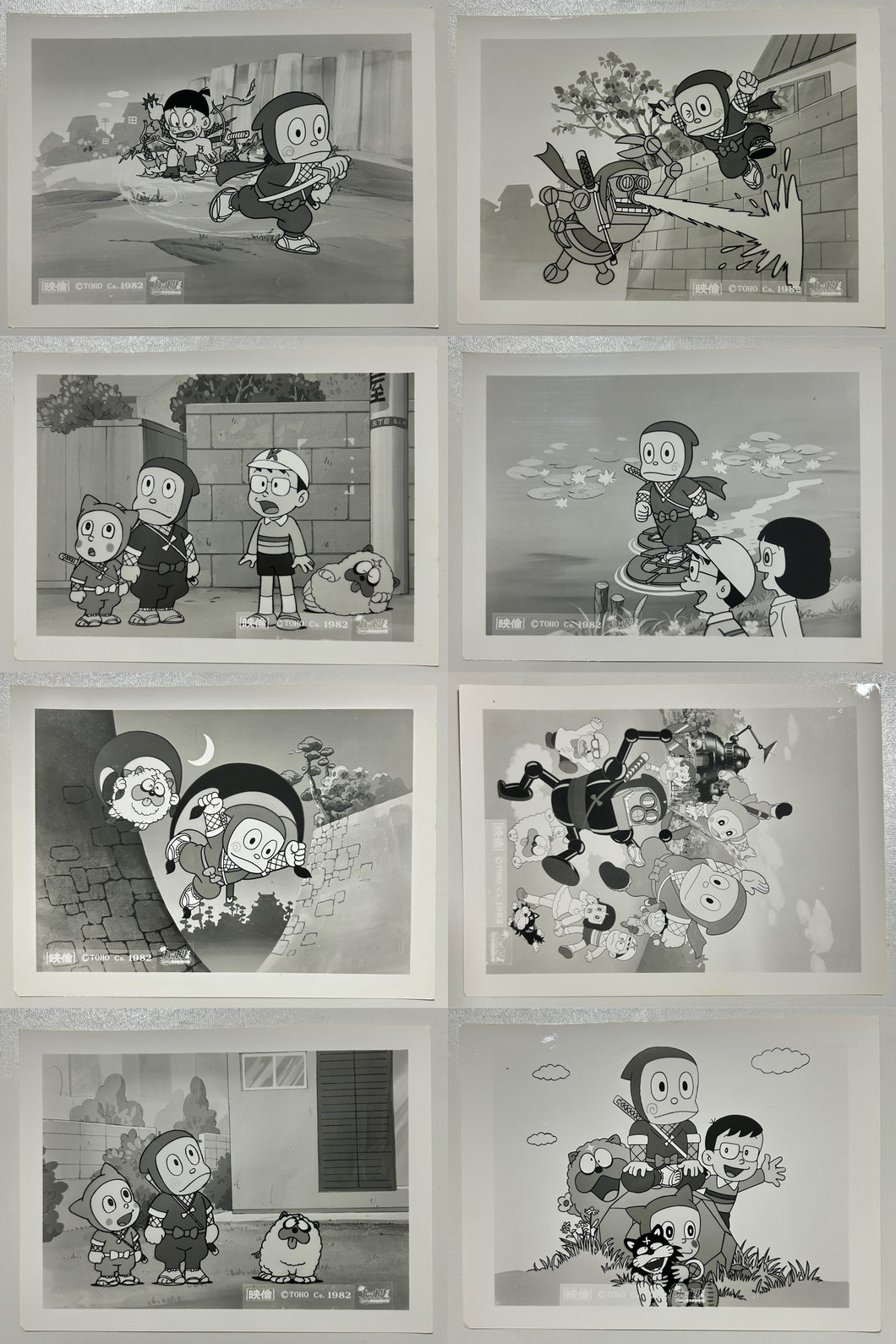 Ninja Hattori-Kun: Nin Nin Ninpo Enikki no Maki - Vintage Photos (Set of 8)