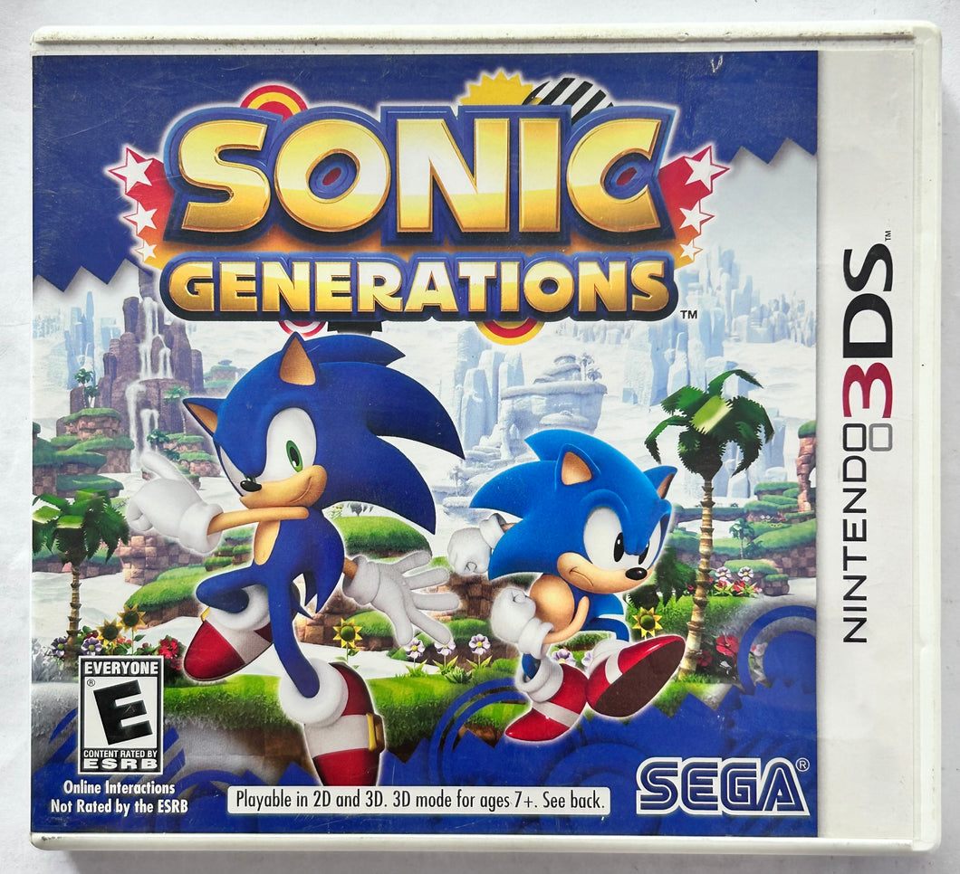 Sonic Generations - Nintendo 3DS / XL 2DS - NTSC - Box & Manual (CTR-ASNE-USA)