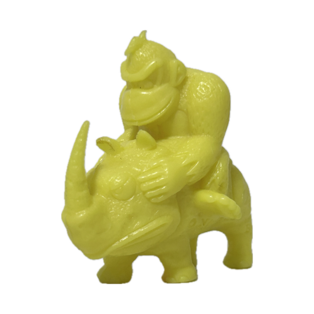 Super Donkey Kong / Country - Donkey Kong & Rambi the Rhinoceros - Eraser Figure - Keshigomu