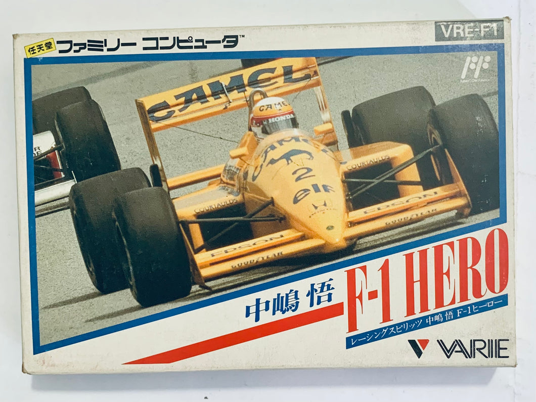 Nakajima Satoru F-1 Hero - Famicom - Family Computer FC - Nintendo - Japan Ver. - NTSC-JP - CIB (VRE-F1)